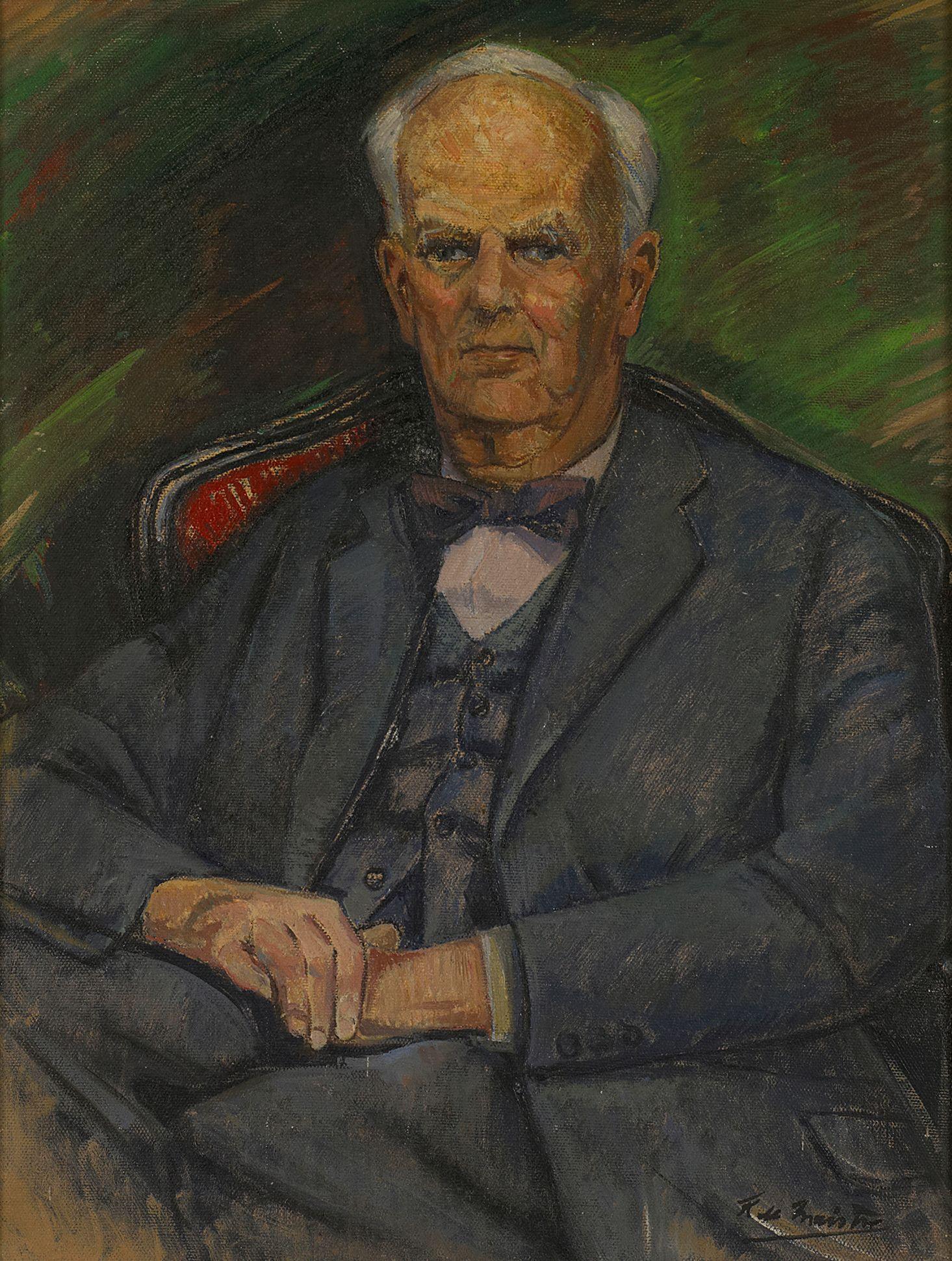 Roy De Maistre - Portrait of Oswald Falk, c.1958