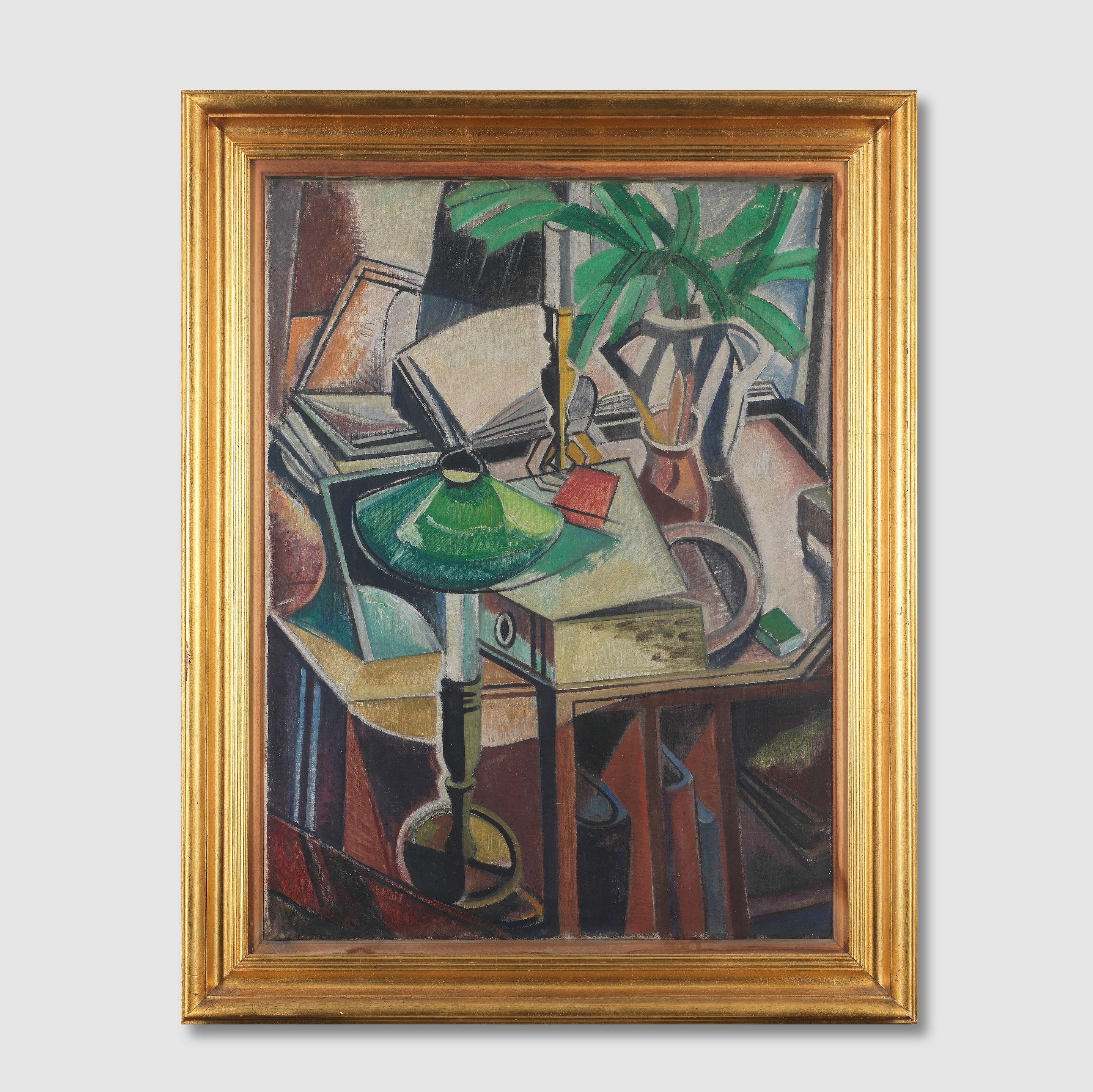 Roy De Maistre - Still life with lamp, c.1946