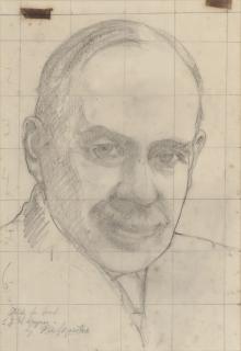 Roy de Maistre - Study for head of J.M. Keynes