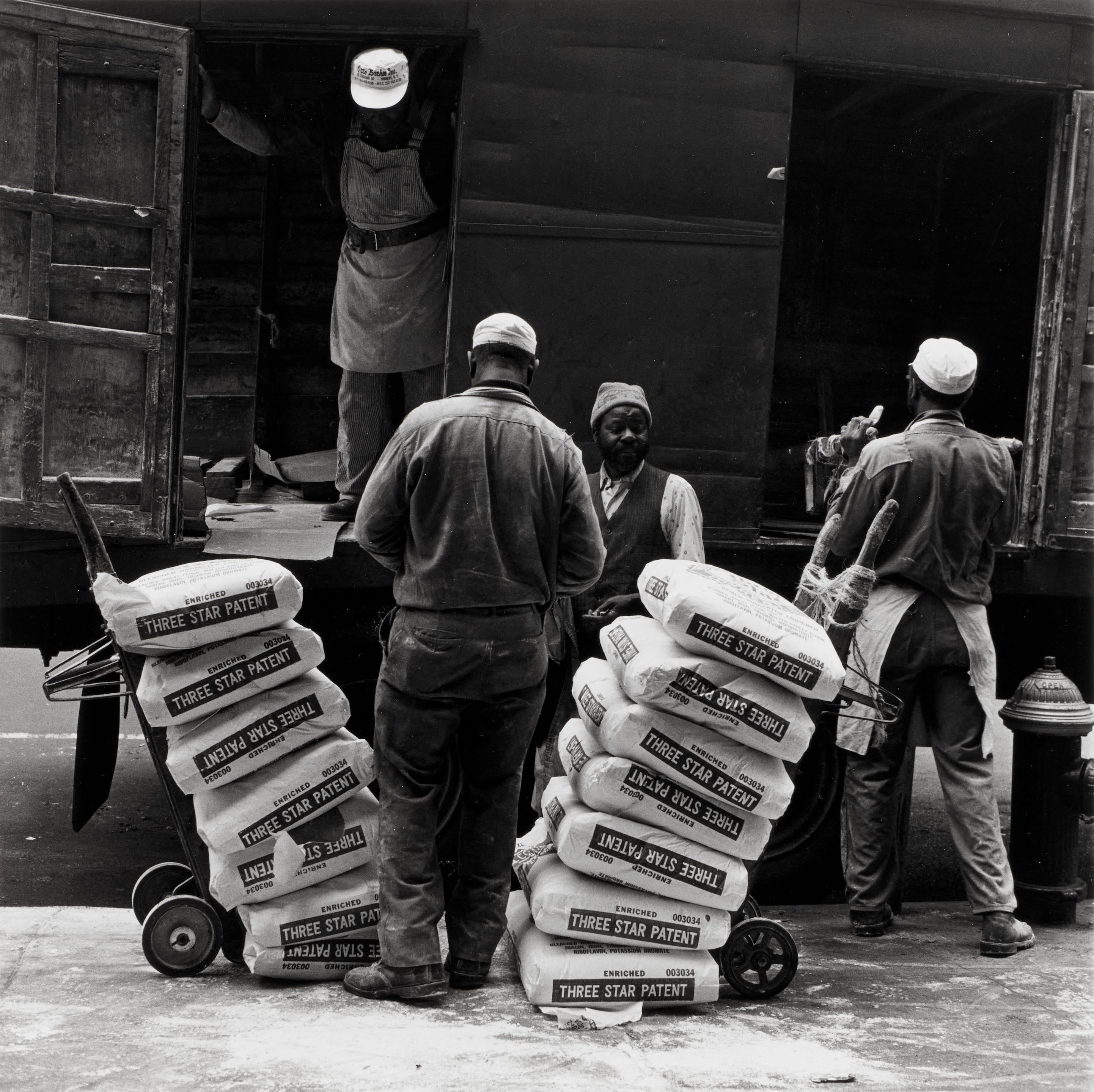 Roy DeCarava - Cycle of Blue Collar Workers, New York, NY