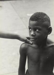Roy DeCarava - \'Kids God Bless,\' From Belafonte, New York 19 (Boy With Woman\'S Hand On Shoulder)