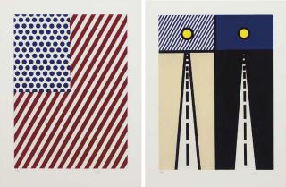 Roy Lichtenstein - Allen Ginsberg, la Nouvelle Chute de l\'Amerique, Paris, Editions du Solstice, 1992 (C. 267-76)