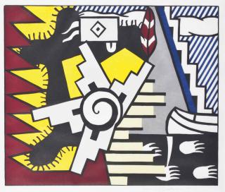 Roy Lichtenstein - American Indian Theme II, from American Indian Theme Series