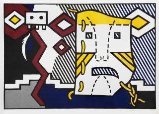 Roy Lichtenstein - American Indian Theme V, from American Indian Theme