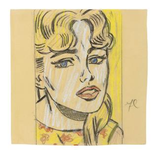 Roy Lichtenstein - Anxious Girl (Study)