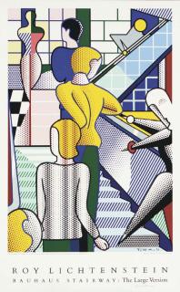 Roy Lichtenstein - Art, A Poster; And Bauhaus Stairway: The Large Version, A Poster (Not In C.)