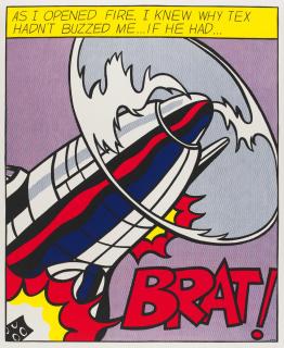 Roy Lichtenstein - As I opened fire poster