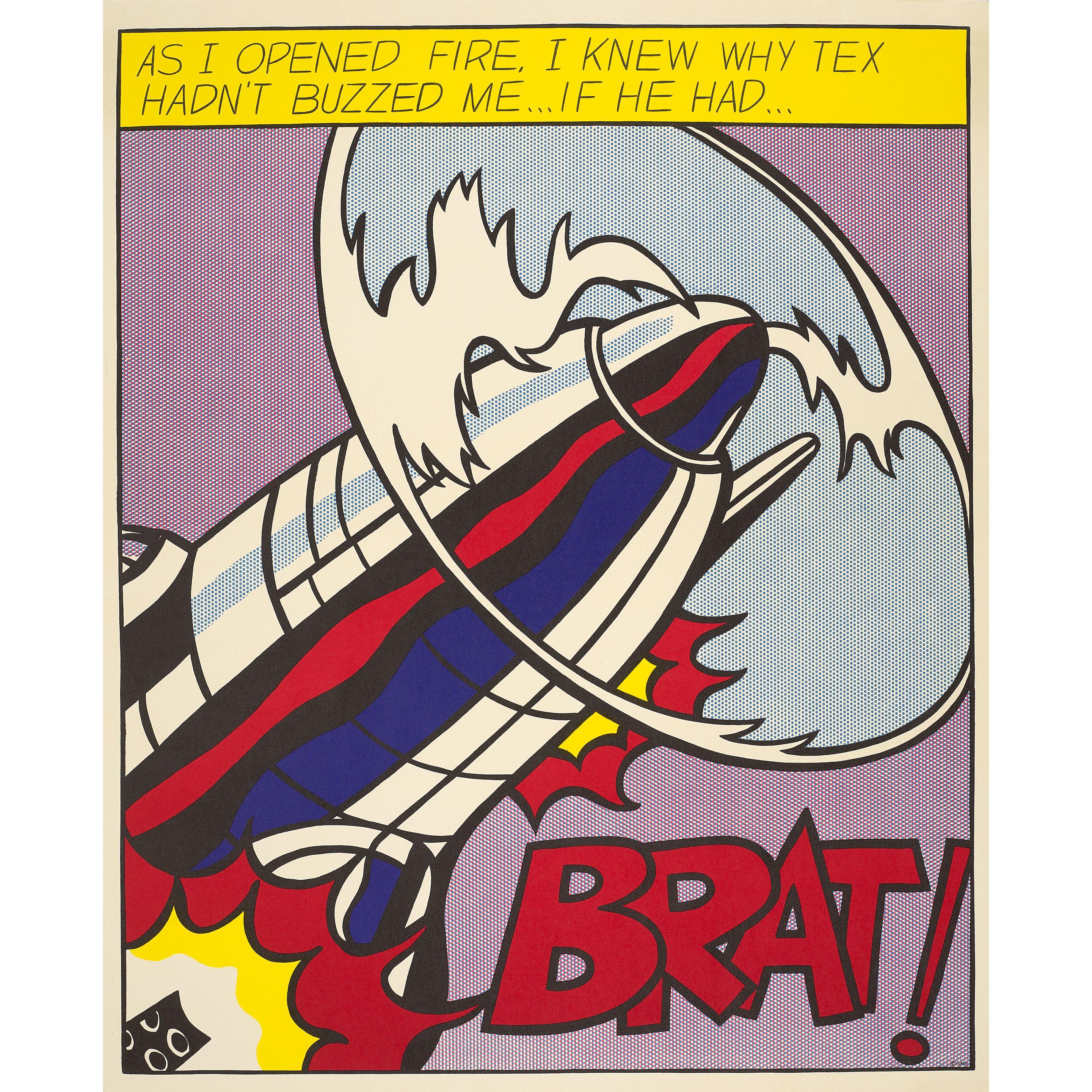 Roy Lichtenstein - As I Opened Fire (Triptych)