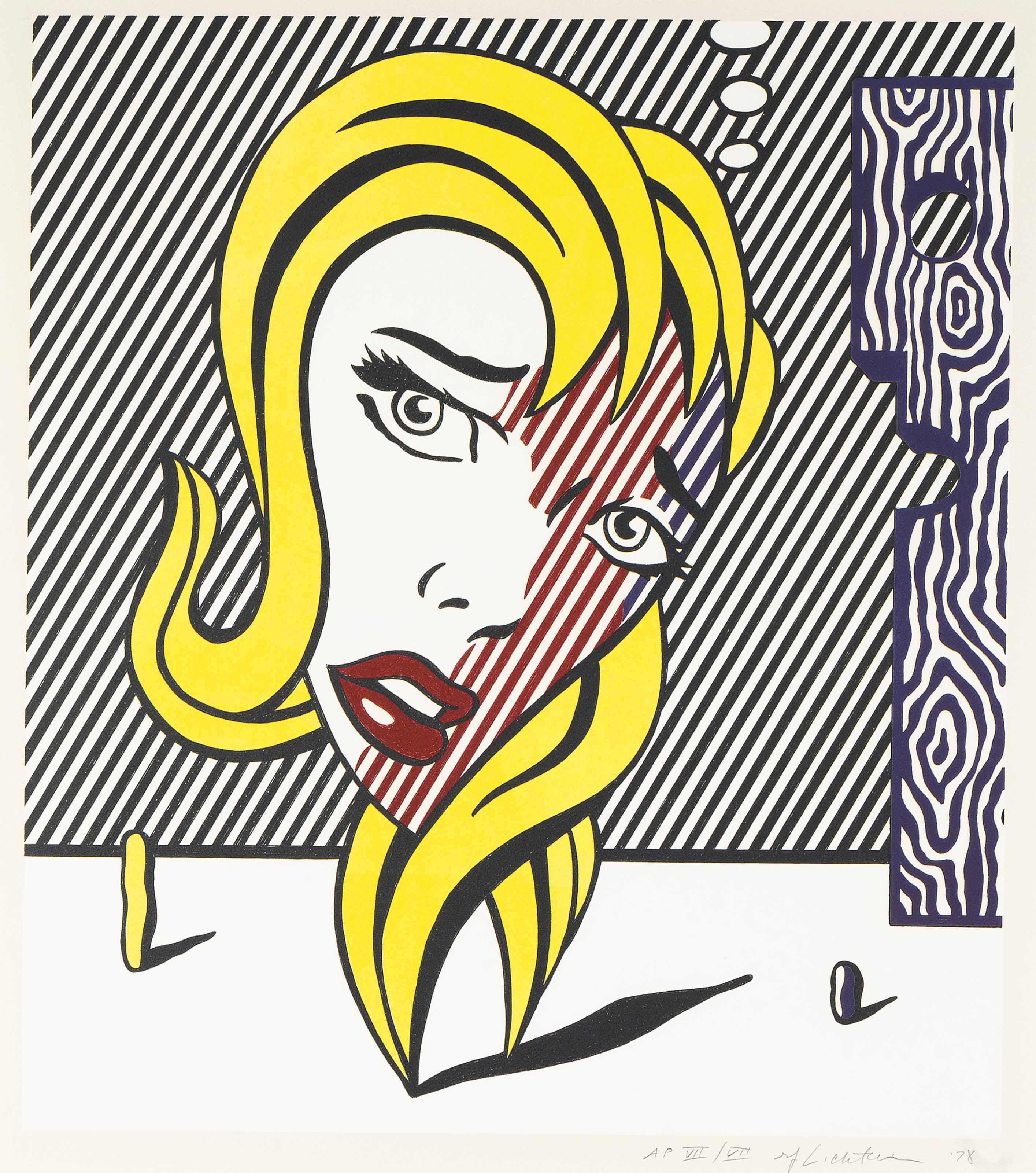 Roy Lichtenstein - Blonde, From The Surrealist Series