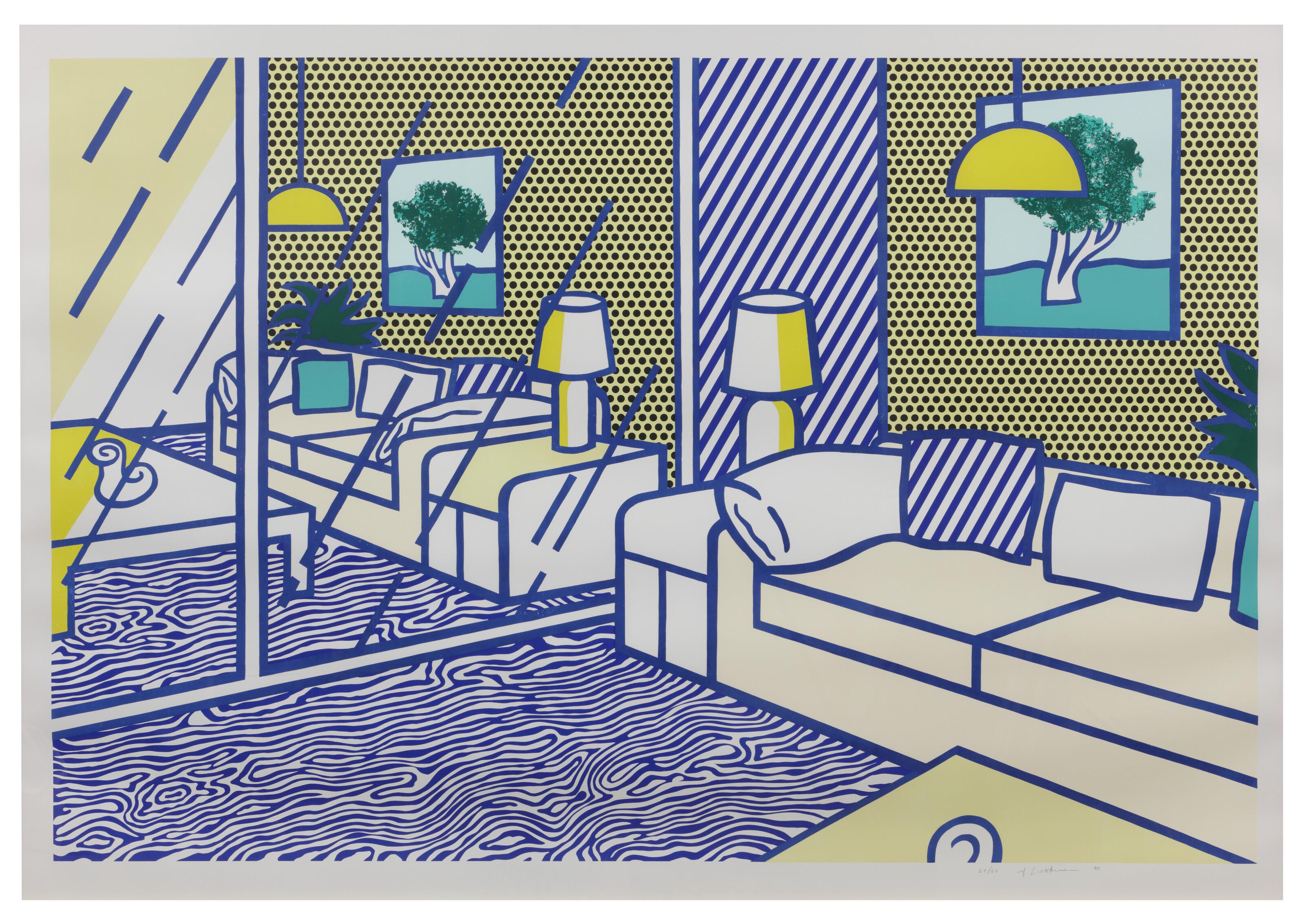 Roy Lichtenstein - Blue Floor