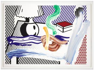 Roy Lichtenstein - Brush Stroke, Still Life with Lamp