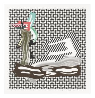 Roy Lichtenstein - Brushstroke On Canvas (Corlett 234)