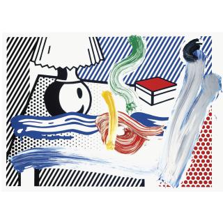 Roy Lichtenstein - Brushstroke Still Life With Lamp