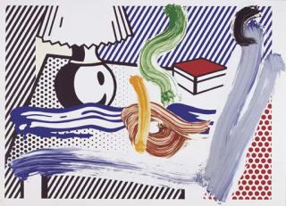 Roy Lichtenstein - Brushstroke Still Life with Lamp