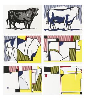 Roy Lichtenstein - Bull Profile Series (C. 116-121)