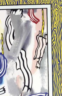 Roy Lichtenstein - Collage for Painting on Blue and Yellow Wall