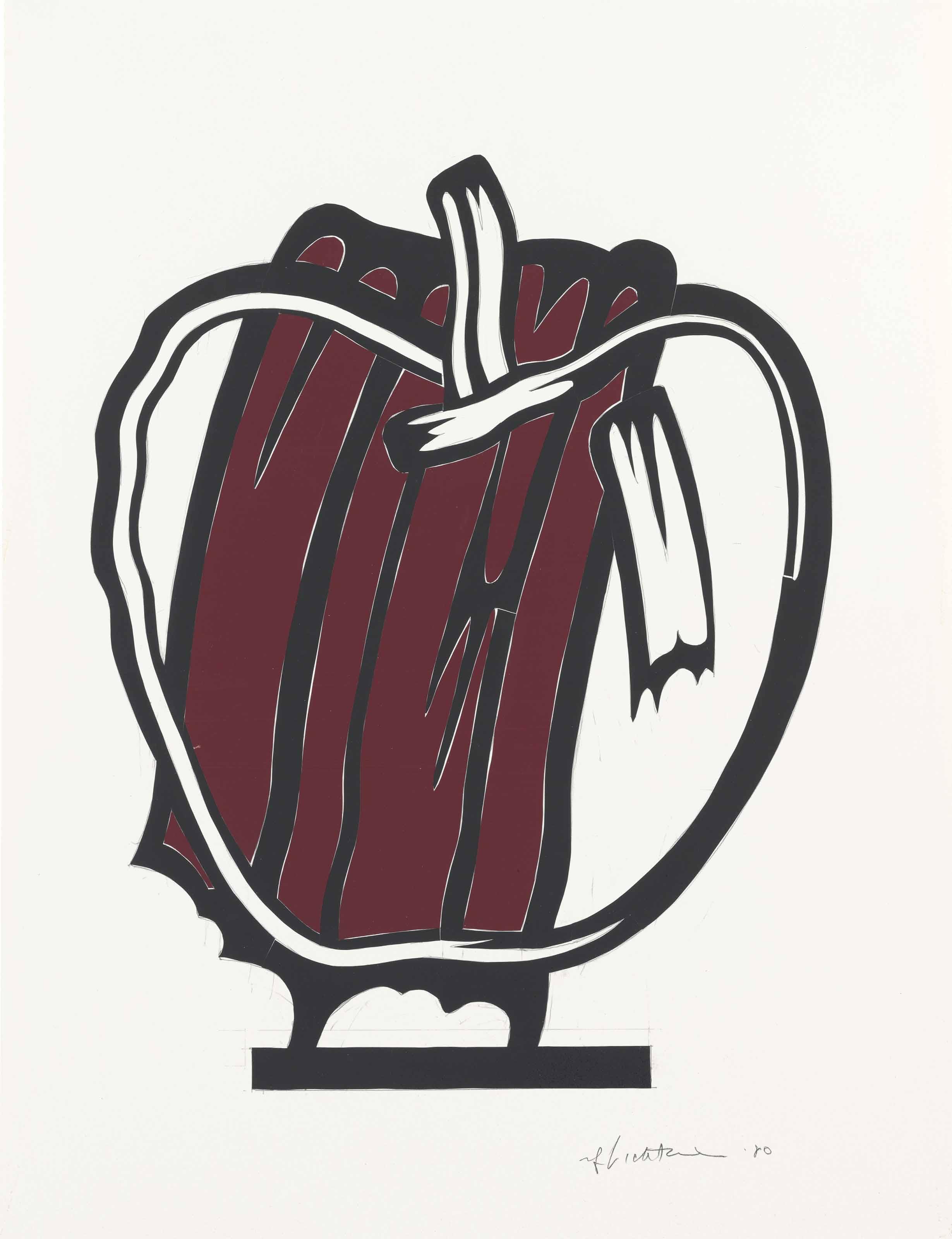 Roy Lichtenstein - Collage for Red Apple