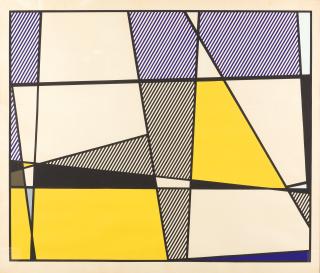 Roy Lichtenstein - Cow going abstract (Triptychon