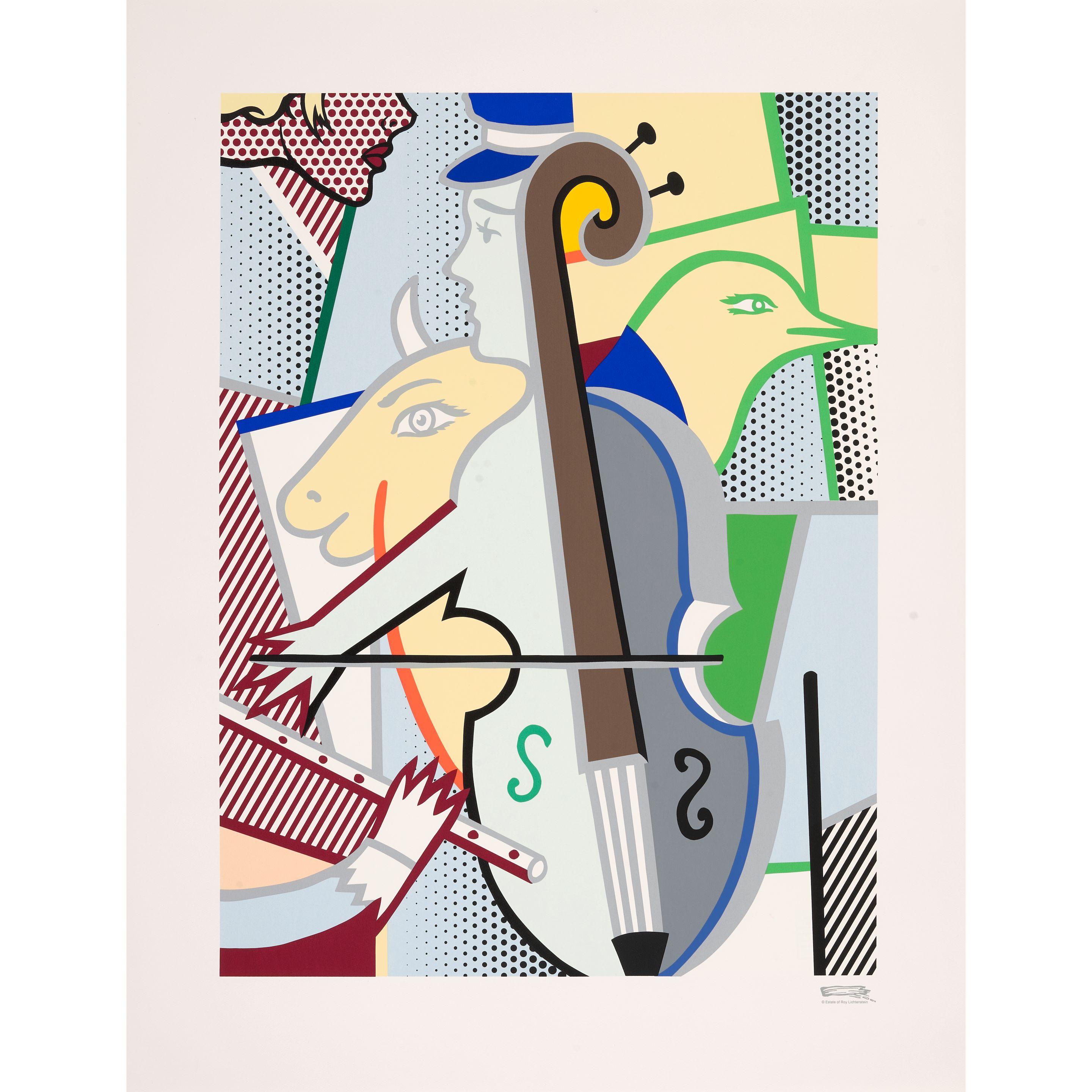 Roy Lichtenstein - Cubist Cello