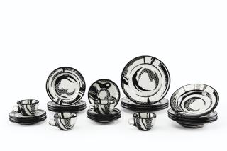 Roy Lichtenstein - Dinnerware: 136 pieces