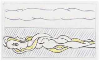 Roy Lichtenstein - Drawing For Reclining Nude