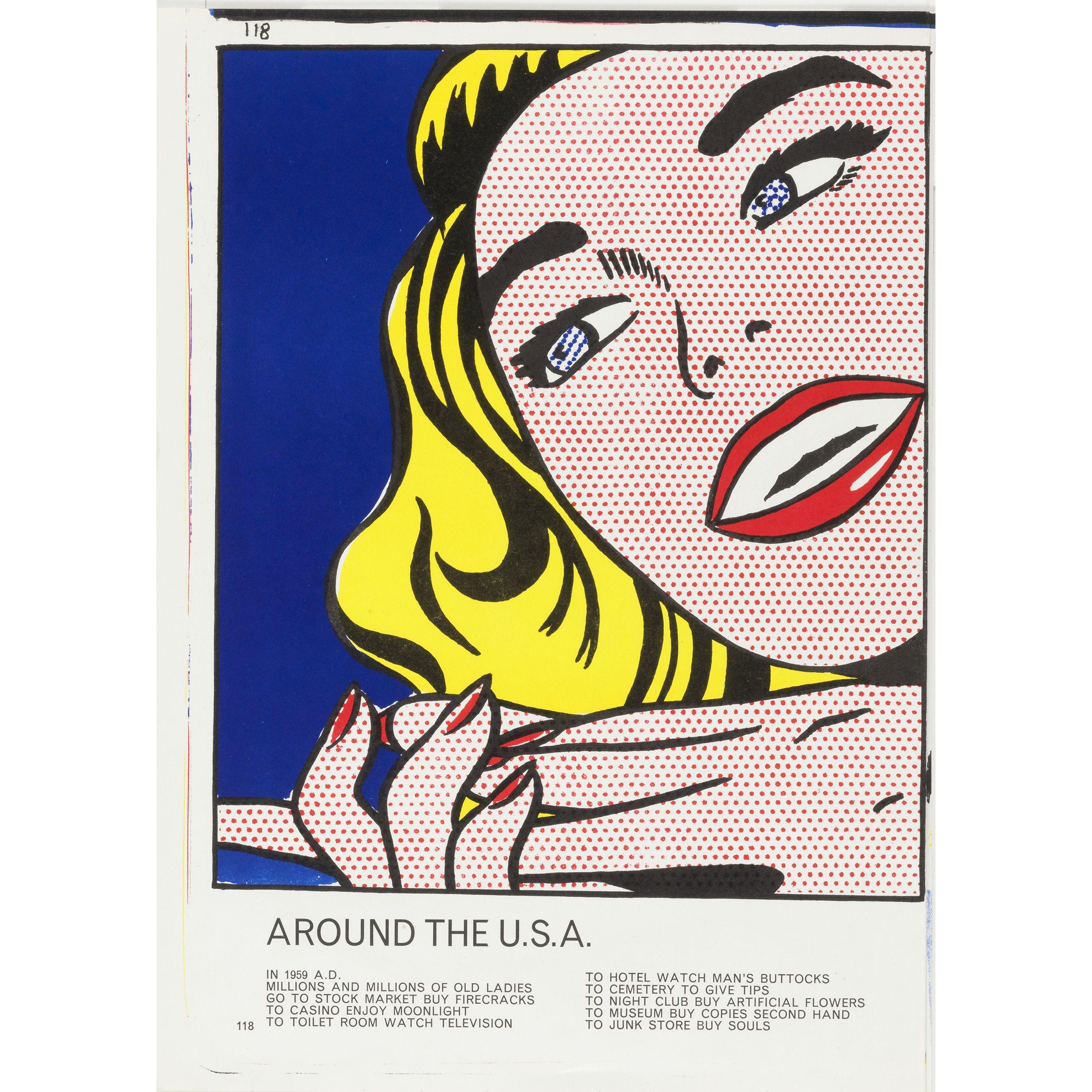 Roy Lichtenstein - Girl, from One Cent Life