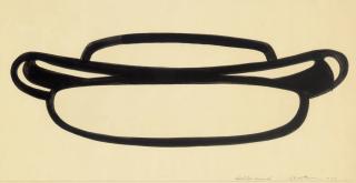 Roy Lichtenstein - Hot Dog (Sketch for Enamel)