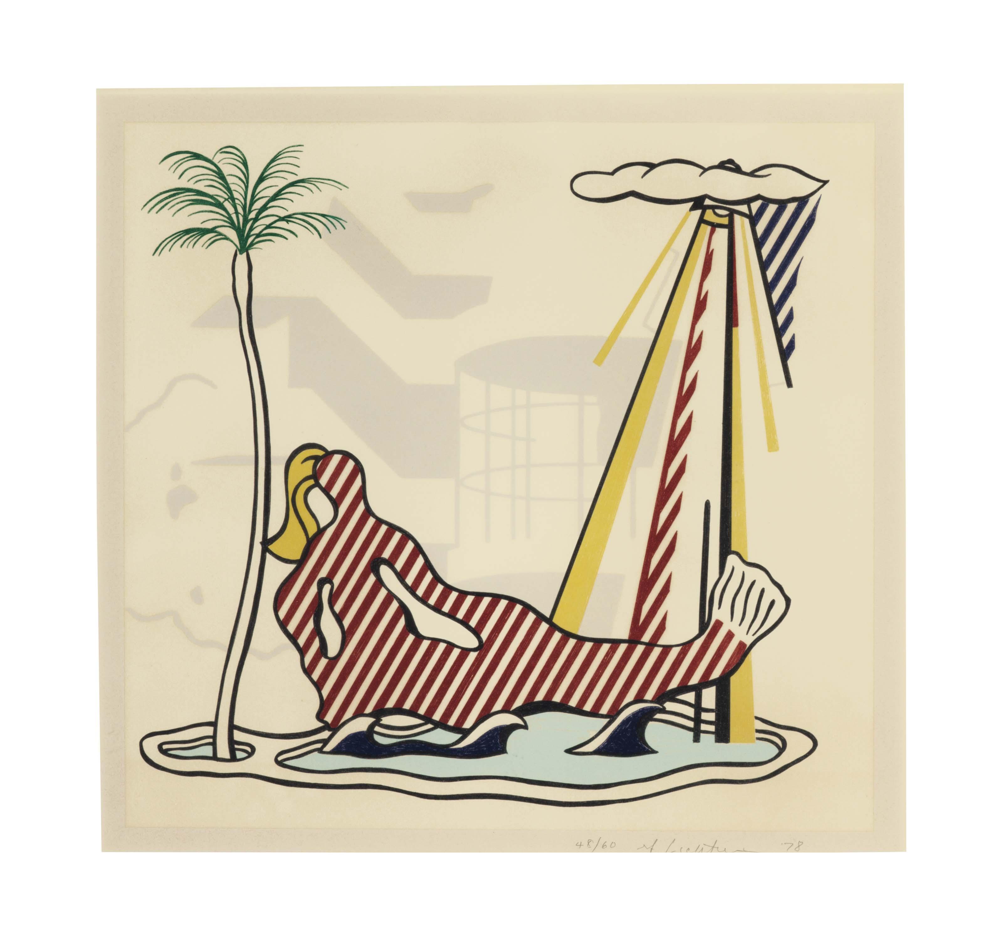 Roy Lichtenstein - Mermaid, from Surrealist Series