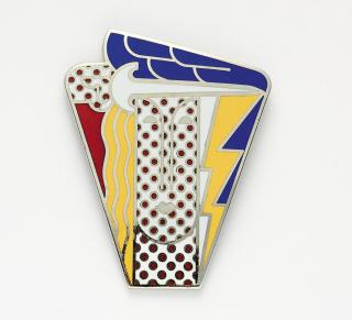 Roy Lichtenstein - Modern Head Brooch