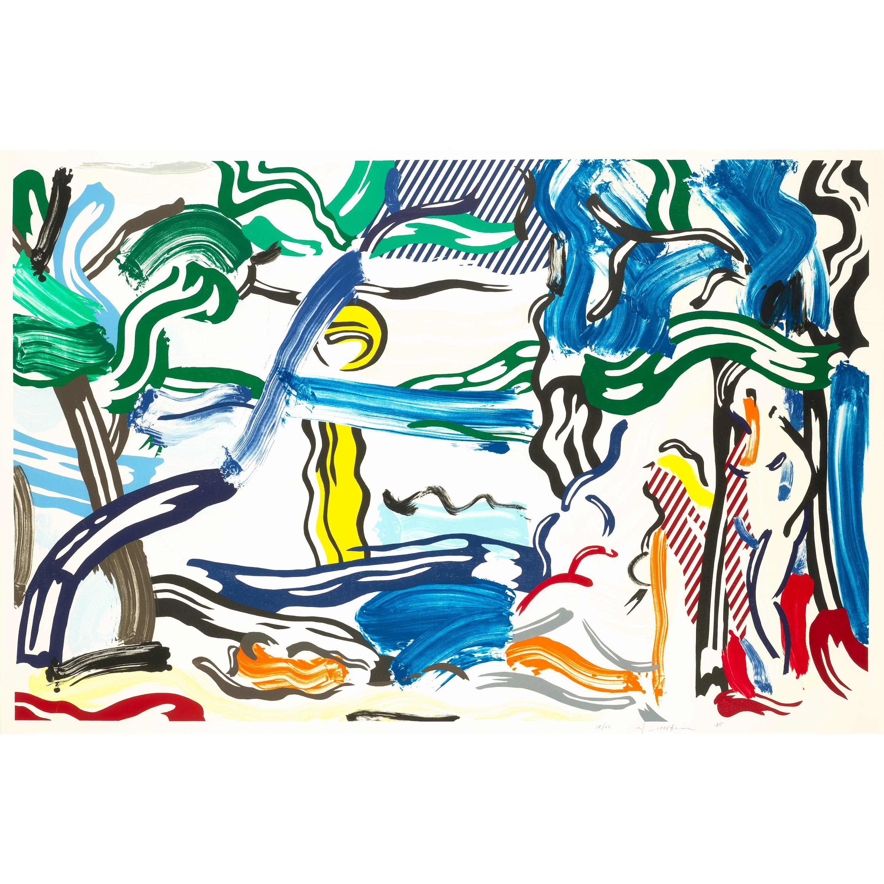 Roy Lichtenstein - Moonscape, from Landscapes