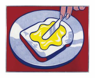 Roy Lichtenstein - Mustard on White