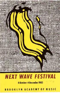Roy Lichtenstein - Next Wave Festival (Brooklyn Academy of Music Poster; [Reflection Series] (C. III.31; see C. 239)
