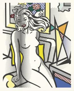 Roy Lichtenstein - Nude with Yellow Pillow, from Nudes Series (C. 283)