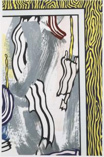 Roy Lichtenstein - Painting On Blue And Yellow Wall (Corlett 208)