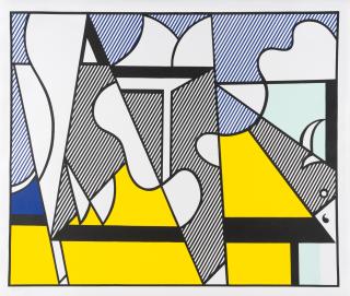 Roy Lichtenstein - Plakat: Cow Triptych (cow going abstract)