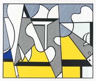 Roy Lichtenstein - Plakat: Cow Triptych (cow going abstract)