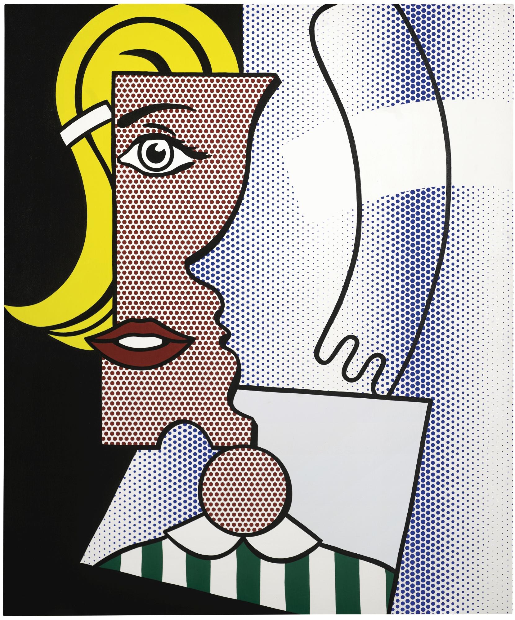 Roy Lichtenstein - Puzzled Portrait