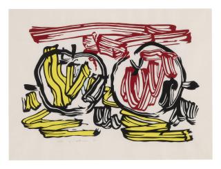 Roy Lichtenstein - Red Apple And Yellow Apple (Corlett 197)