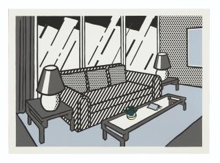 Roy Lichtenstein - Red Lamps - Unique State