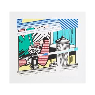 Roy Lichtenstein - Reflections on a Soda Fountain, from Reflections Series
