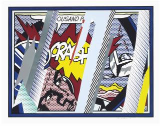 Roy Lichtenstein - Reflections on Crash, from Reflections