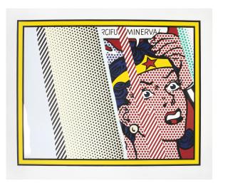 Roy Lichtenstein - Reflections on Minerva, from Reflections Series