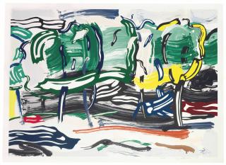 Roy Lichtenstein - Road Before the Forest, from Landscape Series