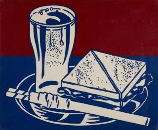 Roy Lichtenstein - Sandwich and Soda from the portfolio X + X (Ten Works by Ten Painters)