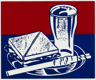 Roy Lichtenstein - Sandwich and Soda.