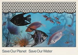 Roy Lichtenstein - Save Our Planet Save Our Water (Corlett 105)