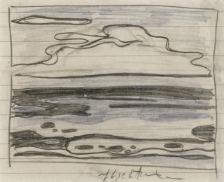Roy Lichtenstein - Seascape With Clouds (Study)