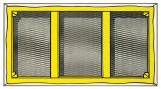 Roy Lichtenstein - Stretcher Frame With Vertical Bars