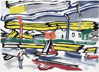 Roy Lichtenstein - The River, from Landscapes