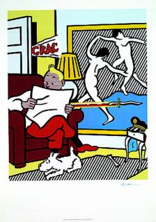 Roy Lichtenstein - Tintin Reading